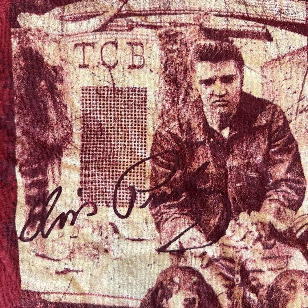 Elvis‎ Presley Hound Dog TCB ⚡️ T-Shirt Rock N Roll Large EPE Official Autograph - Picture 7 of 8